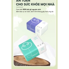 Giấy ăn 3 màu Top Gia cao cấp 300 tờ