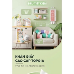 Giấy ăn 3 màu Top Gia cao cấp 300 tờ