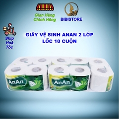 Giấy Vệ Sịnh An An Bathroom Tissue Lốc 10 Cuôn 2 lớp