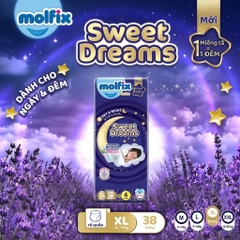 Tã quần ban đêm cho bé Molfix Sweet Dreams Jumbo