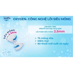 Bỉm Molfix Quần OXYGEN giúp ngừa hăm