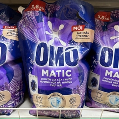 Nước Giặt OMO Matic Túi 3,6kg - Chuyên gia cửa trước