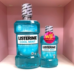 Combo (250ml + 750ml) Nước súc miệng Listerine Coolmint