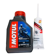 COMBO NHỚT TAY GA MOTUL SCOOTER LE 800 và NHỚT LAP MOTUL