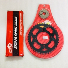 Bộ Sên Nhông Dĩa Red Leo gắn các dòng xe Sirius, Exciter 150, Exciter 135, Winner, Raider, Sonic chính hãng