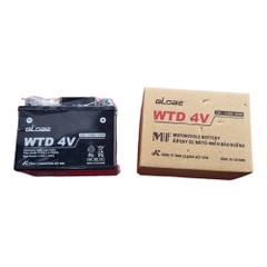 Bình Ắc Quy Globe WTD 12V-3,5ah gắn xe Wave Rs, Wave RSX, Exciter 2009-2018, Air Blade 2006-2011, Sirius Fi v.v...