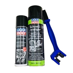 Combo Liqui Moly Motor Bike Rapid Cleaner ( Mẫu mới ) & Chain Lube 250ml & Chà Sên