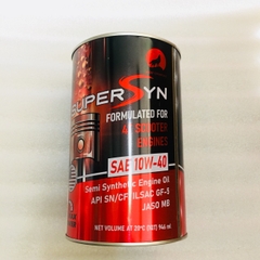 Nhớt Tay Ga SUPPER SYN SAE 10W40 946ML