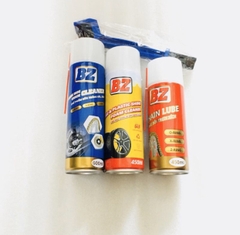 COMBO 3 Chai Dưỡng,Vệ sinh sên và phục hồi nhựa nhám,vỏ xe BZ Tặng kèm bàn chải