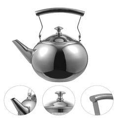 Ấm đun nước Inox dày, sáng bóng, hình ngọc trai có tay cầm Size [ 14, 16, 18cm ]