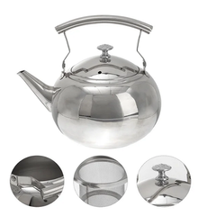 Ấm đun nước Inox dày, sáng bóng, hình ngọc trai có tay cầm Size [ 14, 16, 18cm ]