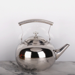 Ấm đun nước Inox dày, sáng bóng, hình ngọc trai có tay cầm Size [ 14, 16, 18cm ]