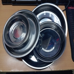 Đĩa ( Dĩa ) tròn inox dày từ tính, sáng bóng