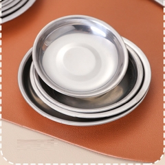 Dĩa ( đĩa ) inox đựng chanh ớt tiện dụng