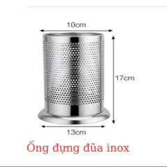 Ống đựng đũa muỗng Inox cao cấp không rỉ
