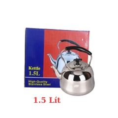 Ấm đun nước Inox cao cấp ( loại dày tốt ), đun được bếp từ size [ 1l, 1.5l, 2l, 3l, 5l, 6l ]