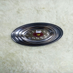 Đĩa ( dĩa ) inox bầu dục cao cấp [size 22,26,30,32,35cm ], dĩa hột xoài không từ tính, nông