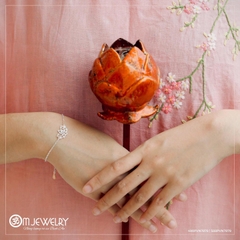 LẮC TAY CHỮ OM HOA SEN S950