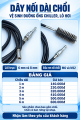 Làm sạch đường ống chiller,  vệ sinh lò hơi,  giàn ngưng trao đổi nhiệt .