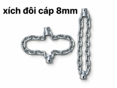 Cáp đánh xích lõi 8mm thông cống-Dụng cụ thông cống bằng máy khoan