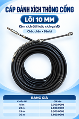 CÁP ĐÁNH XÍCH LÕI 10MM_DỤNG CỤ THÔNG CỐNG