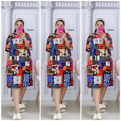 Đầm Suông Nữ Big Size XL - D2204
