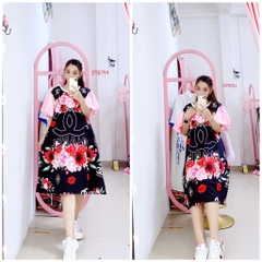 ĐẦM TAY BỒNG TAY LỤA -DTBXL744