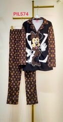 BỘ PIJAMA QUẦN DÀI, TAY DÀI BIG SIZE - PIXL574