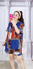 BỘ PIJAMA QUẦN ĐÙI, TAY NGẮN BIG SIZE - PIDUIXL09