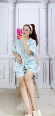 BỘ PIJAMA QUẦN ĐÙI, TAY NGẮN BIG SIZE - PIDUIXL011