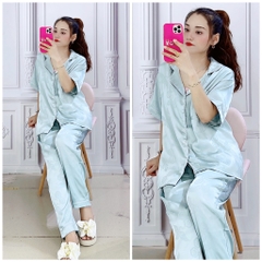 Pyjama Lụa Quần Dài _Tay Ngắn Bigisize