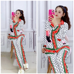 BỘ PIJAMA QUẦN DÀI, TAY DÀI BIG SIZE - PIXL1827