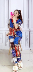 BỘ PIJAMA QUẦN DÀI, TAY DÀI BIG SIZE - PIXL0010