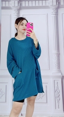 ÁO DÀI TAY DÀI XANH ĐẬM - ADTDXD