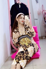 BỘ PIJAMA QUẦN DÀI, TAY DÀI BIG SIZE - PIXL 1703