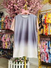 ÁO THUN LOANG MÀU - SIZE L - XÁM