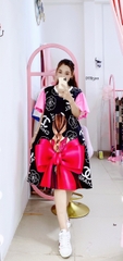 ĐẦM TAY BỒNG TAY LỤA  -DTBXL500