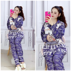 BỘ PIJAMA QUẦN DÀI, TAY DÀI BIG SIZE - PIXL1812