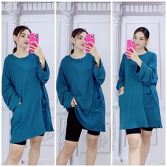 ÁO DÀI TAY DÀI XANH ĐẬM - ADTDXD