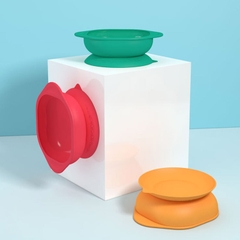 Bát ăn dặm chống đổ silicon Misuta