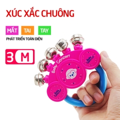 Đồ chơi xúc xắc lục lạc tay cầm có chuông
