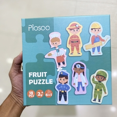 Bộ ghép hình kích thích trí thông minh piosoo 7 chủ đề