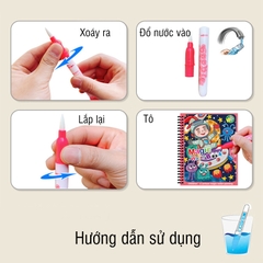 Tranh tô màu nước ma thuật