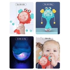 Xúc xắc con cua phát nhạc có đèn