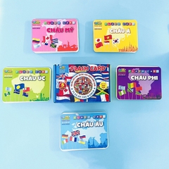 Bộ thẻ học Flash card cờ các nước - Cờ 1