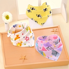 Khăn yếm tam giác cúc bấm