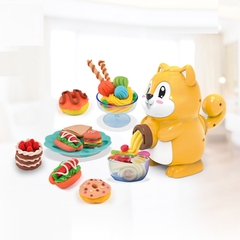 Đồ chơi đất nặn ăn được sóc nâu