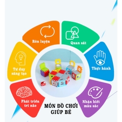Lego nhà khối 3D