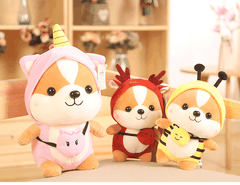 Đồ chơi cho bé chó bông shiba cosplay cute