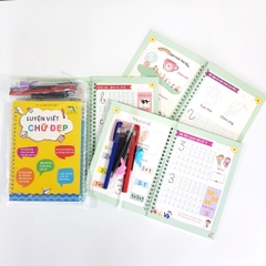 Bộ 3 cuốn sách kèm bút tập viết thần kỳ cho bé